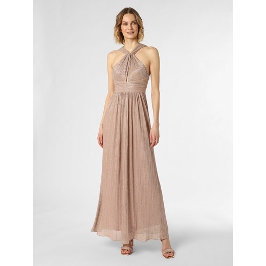 Swing Damska sukienka wieczorowa Kobiety Sztuczne włókno cielisty wypukły wzór tkaniny ze sklepu vangraaf w kategorii Sukienki - zdjęcie 153786898