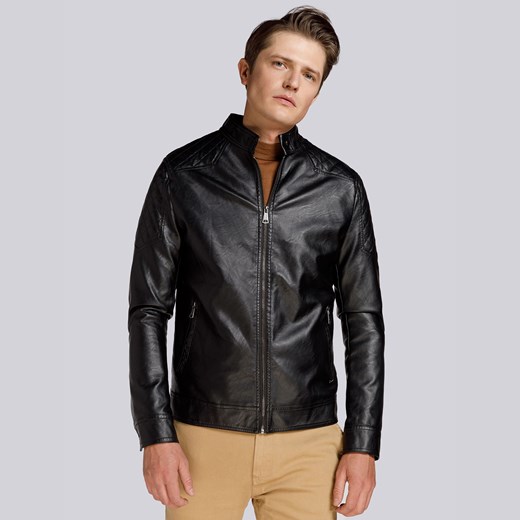 Męska kurtka oversize z pikowaniem czarna ze sklepu WITTCHEN w kategorii Kurtki męskie - zdjęcie 153791607