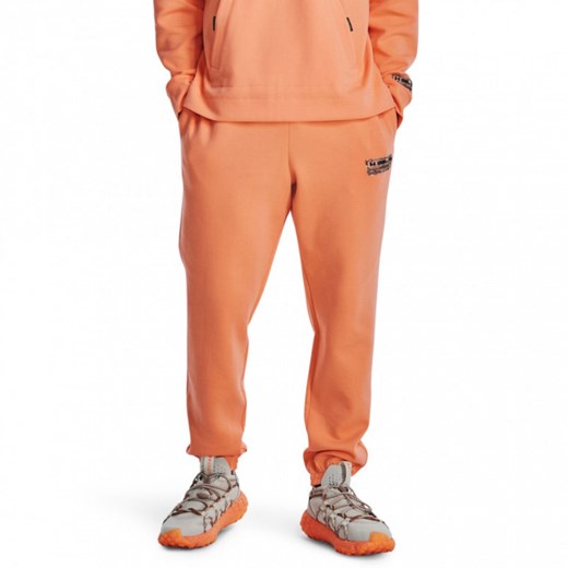 Spodnie męskie pomarańczowe Under Armour wiosenne