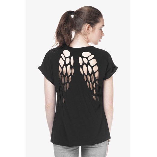T-shirt Wings magiazakupow-com czarny luźny