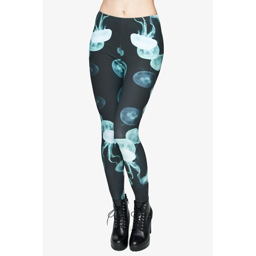 Legginsy Print /Jelly Fish/ magiazakupow-com szary materiałowe