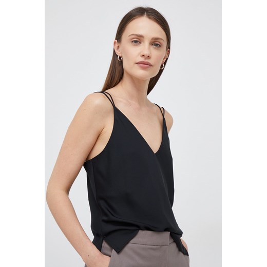 Calvin Klein bluza kolor czarny ze sklepu ANSWEAR.com w kategorii Bluzki damskie - zdjęcie 154086888