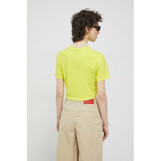Karl Lagerfeld Jeans t-shirt bawełniany kolor żółty Karl Lagerfeld Jeans S ANSWEAR.com