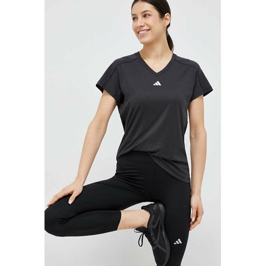 adidas Performance t-shirt treningowy Train Essentials kolor czarny HN5543 ze sklepu ANSWEAR.com w kategorii Bluzki damskie - zdjęcie 154088515