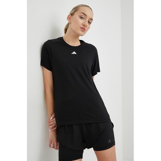 adidas Performance t-shirt treningowy Train Essentials kolor czarny HR7795 ze sklepu ANSWEAR.com w kategorii Bluzki damskie - zdjęcie 154088555