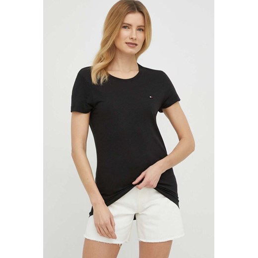 Tommy Hilfiger t-shirt x Shawn Mendes damski kolor czarny ze sklepu ANSWEAR.com w kategorii Bluzki damskie - zdjęcie 154092745