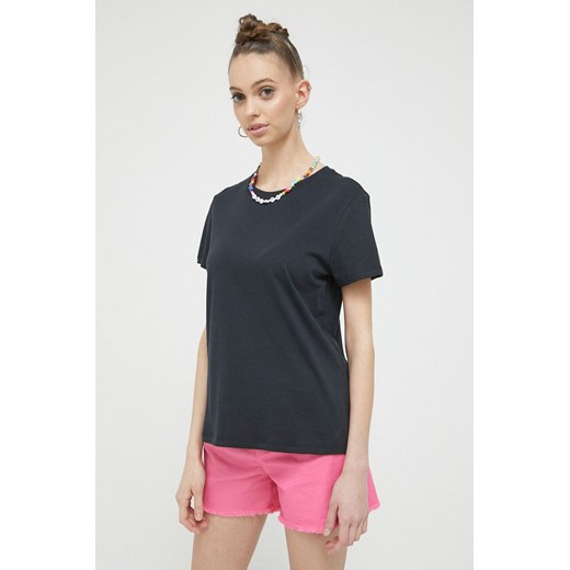 UGG t-shirt bawełniany kolor czarny ze sklepu ANSWEAR.com w kategorii Bluzki damskie - zdjęcie 154093449
