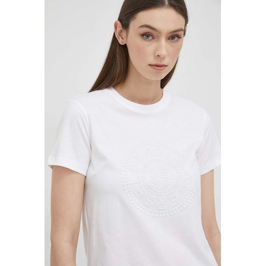 Karl Lagerfeld t-shirt bawełniany kolor biały Karl Lagerfeld XS ANSWEAR.com