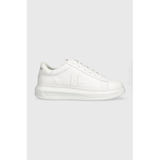 Karl Lagerfeld sneakersy skórzane KAPRI MENS kolor biały KL52515 ze sklepu ANSWEAR.com w kategorii Buty sportowe męskie - zdjęcie 154107066