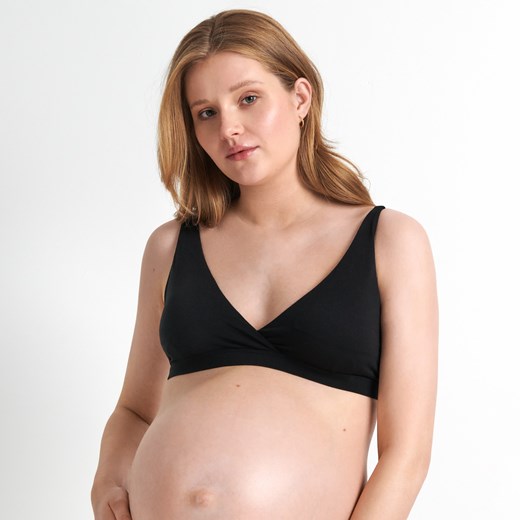 Sinsay - Biustonosz trójkątny MAMA - Czarny ze sklepu Sinsay w kategorii Bielizna ciążowa - zdjęcie 154160249