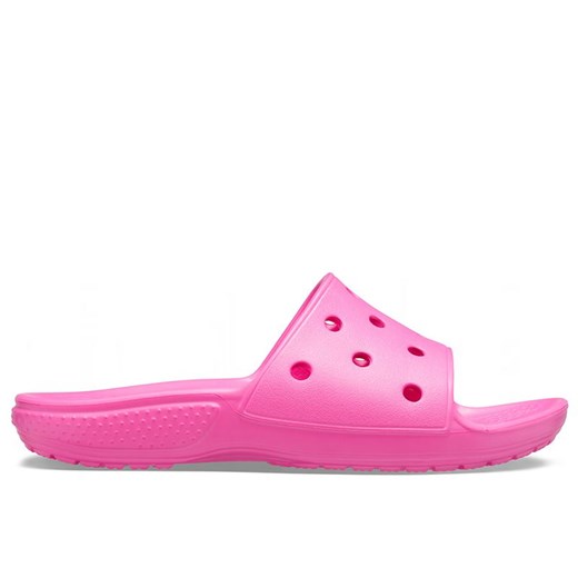 Klapki Crocs Classic Slide 206396-6QQ - różowe ze sklepu streetstyle24.pl w kategorii Klapki dziecięce - zdjęcie 154162308