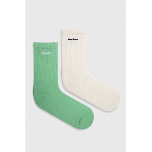 Dickies skarpetki 2-pack męskie kolor zielony Dickies 35-38 ANSWEAR.com