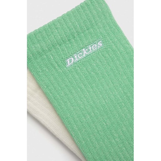 Dickies skarpetki 2-pack męskie kolor zielony Dickies 43-46 ANSWEAR.com