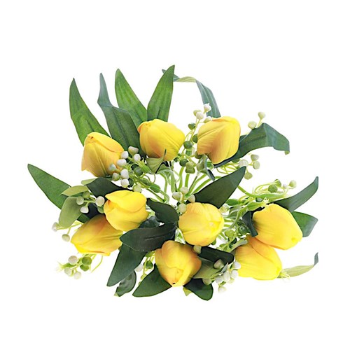 Bukiet kwiatowy Tulipan żółty /KW4 LOK H2 K100/ ze sklepu Pantofelek24.pl w kategorii Dekoracje - zdjęcie 154167815
