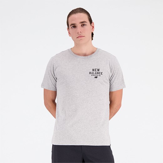 Koszulka męska New Balance MT31909AG – szara ze sklepu New Balance Poland w kategorii T-shirty męskie - zdjęcie 154175638