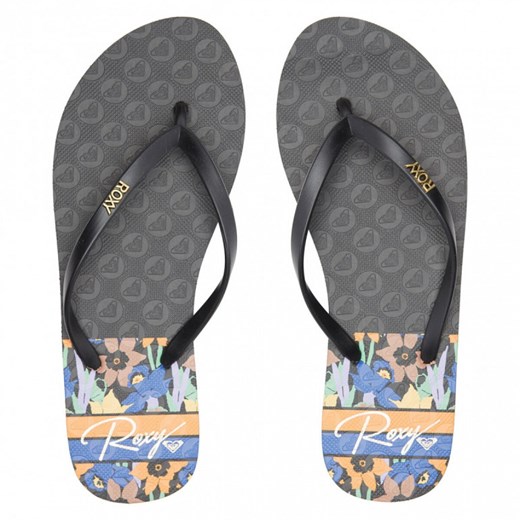 Damskie japonki Roxy Viva Printed - czarne 39 Sportstylestory.com