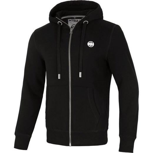 Bluza męska Hooded Zip Small Logo Pitbull West Coast ze sklepu SPORT-SHOP.pl w kategorii Bluzy męskie - zdjęcie 154201126