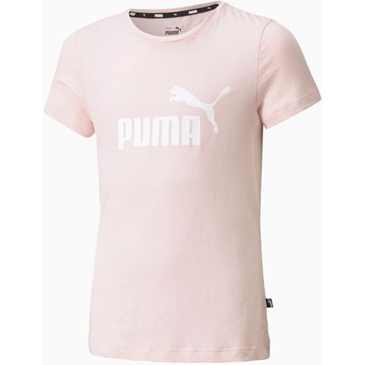 Koszulka dziewczęca Essentials Logo Tee Puma Puma 128cm promocja SPORT-SHOP.pl