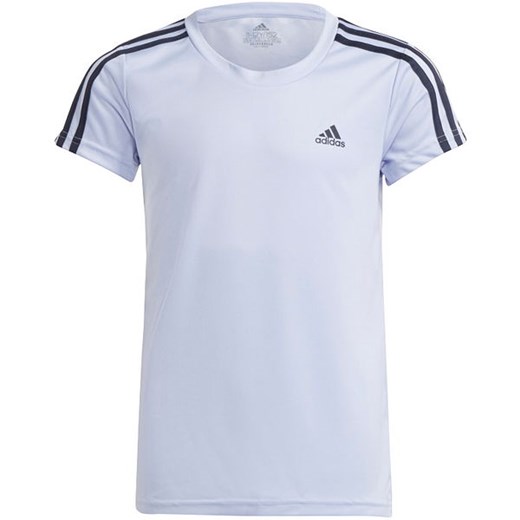 Koszulka dziewczęca Designed 2 Move 3-Stripes Aeroready Adidas 128cm SPORT-SHOP.pl