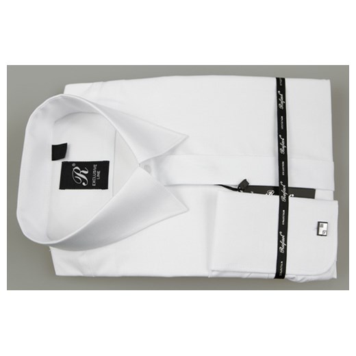Rafael koszula biała na spinki 48 194/200 EXCLUSIVE krzysztof bialy guziki