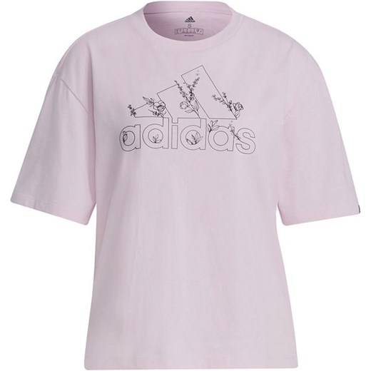 Koszulka damska Soft Floral Logo Graphic Tee Adidas ze sklepu SPORT-SHOP.pl w kategorii Bluzki damskie - zdjęcie 154241356