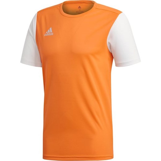 T-shirt chłopięce pomarańczowa Adidas z krótkimi rękawami 