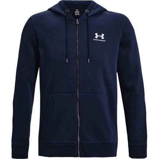 Bluza męska Essential Fleece FZ Hood Under Armour ze sklepu SPORT-SHOP.pl w kategorii Bluzy męskie - zdjęcie 154255865