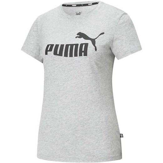 Koszulka damska Essentials Logo Heather Tee Puma ze sklepu SPORT-SHOP.pl w kategorii Bluzki damskie - zdjęcie 154275015