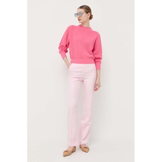 Marella sweter damski kolor różowy lekki Marella M ANSWEAR.com