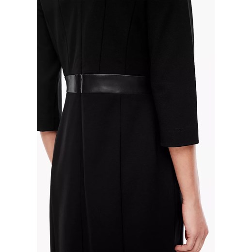 S.OLIVER Czarna klasyczna sukienka (36) 36 (S) SUPELO