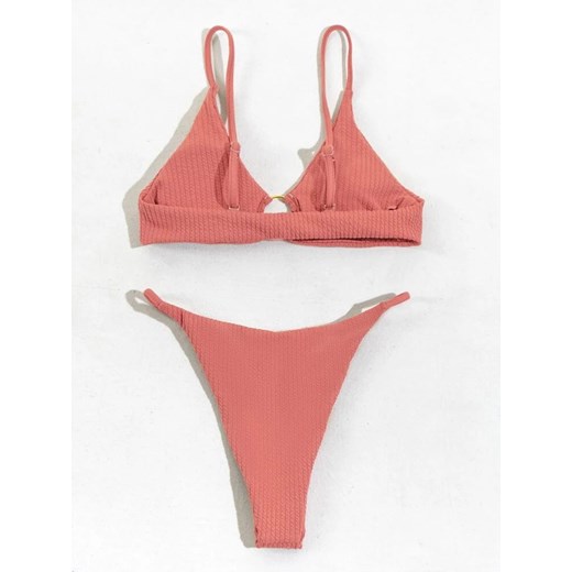 SHEIN Dwuczęściowy różowy strój kąpielowy (L) 40 (L) SUPELO