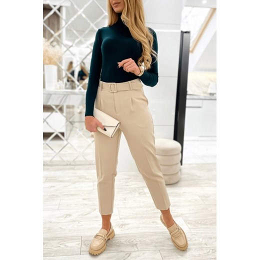Spodnie damskie MELSANDA BEIGE S okazyjna cena Ivet Shop