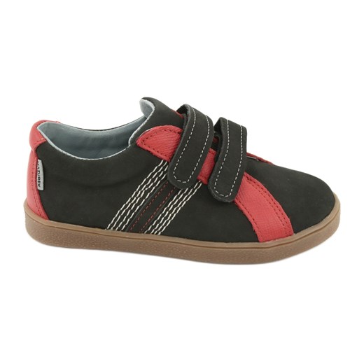 Buty chłopięce na rzepy Mazurek 1235 czarne czerwone ze sklepu ButyModne.pl w kategorii Półbuty dziecięce - zdjęcie 154310698