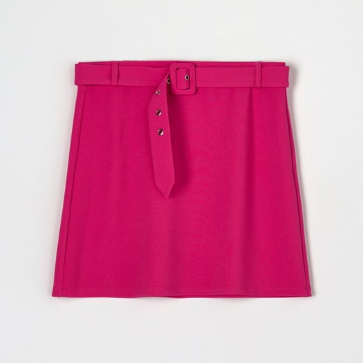 Sinsay - Spódnica mini z paskiem - Różowy Sinsay L Sinsay