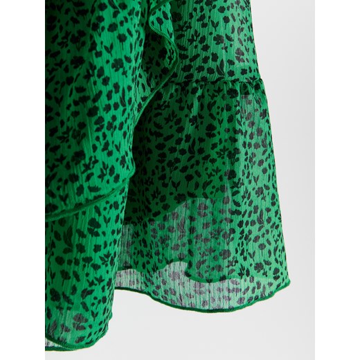 Reserved spódnica zielona mini 