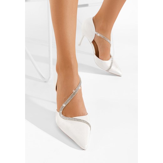 Białe eleganckie szpilki Lavada ze sklepu Zapatos w kategorii Czółenka - zdjęcie 154320796