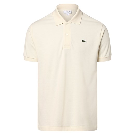 Lacoste Męska koszulka polo Mężczyźni Bawełna écru jednolity Lacoste 3 vangraaf
