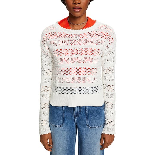 Sweter w kolorze białym Esprit XS Limango Polska promocja