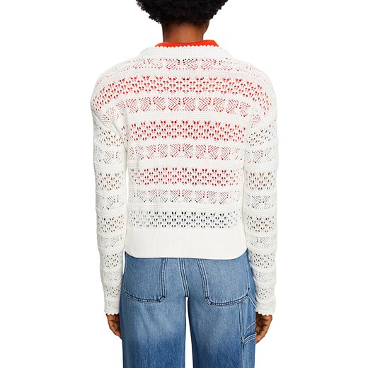 Sweter w kolorze białym Esprit L wyprzedaż Limango Polska