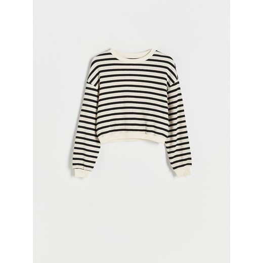 Reserved - Bluza oversize w paski - Czarny Reserved M Reserved