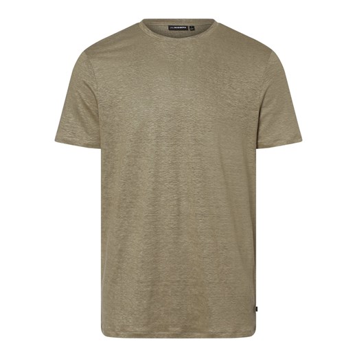 J.Lindeberg Męska koszulka lniana Mężczyźni len trzcinowy jednolity ze sklepu vangraaf w kategorii T-shirty męskie - zdjęcie 154382748