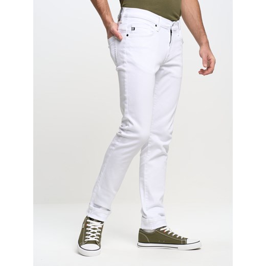 Białe jeansy męskie BIG STAR casual 