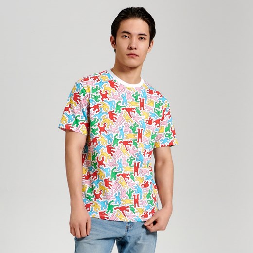 Sinsay - Koszulka Keith Haring - Biały Sinsay S Sinsay