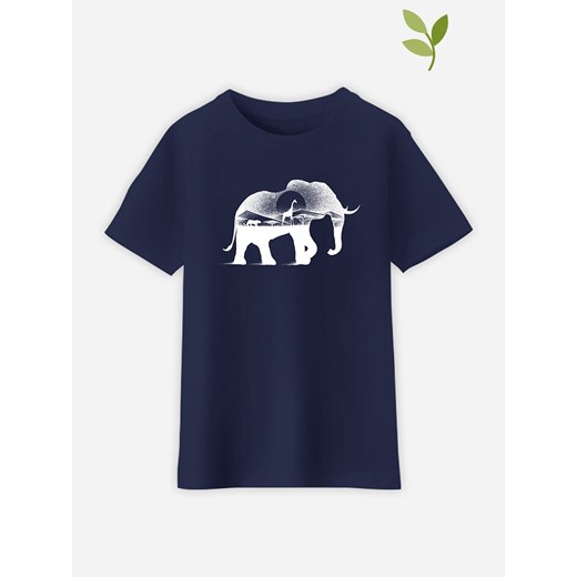 Koszulka "Wild Africa" w kolorze granatowym Wooop 128 wyprzedaż Limango Polska