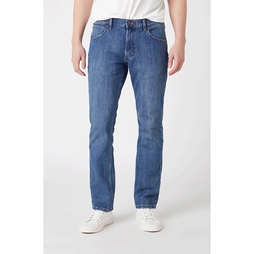 Dżinsy "Regular" - Regular fit - w kolorze niebieskim Wrangler W38/L30 wyprzedaż Limango Polska
