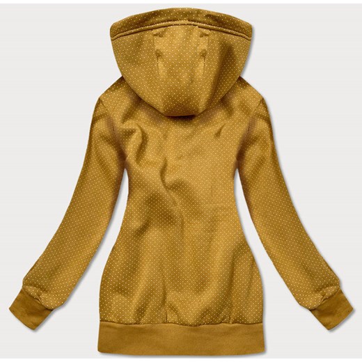 ROZPINANA BLUZA W KROPKI MUSZTARDOWA (AMG830) Goodlookin.pl L (40) goodlookin.pl