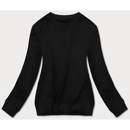 Cienka bluza dresowa damska ze ściągaczami czarna (68W05-3) ze sklepu goodlookin.pl w kategorii Bluzy damskie - zdjęcie 154406489