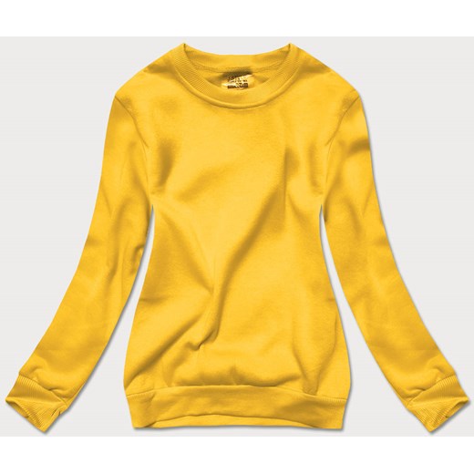 Bluza dresowa damska ze ściągaczami jasnożółta (W01-28) ze sklepu goodlookin.pl w kategorii Bluzy damskie - zdjęcie 154406859