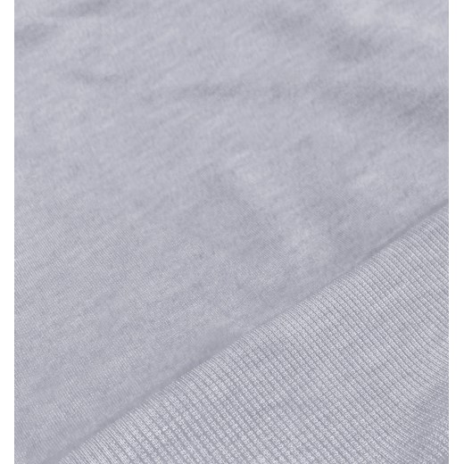 Cienka krótka bluza dresowa damska jasnoszara (8B938-2) ze sklepu goodlookin.pl w kategorii Bluzy damskie - zdjęcie 154407958