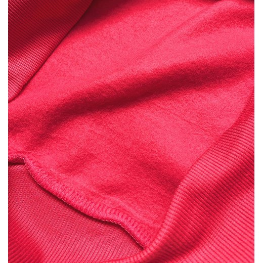 Bluza dresowa damska ze ściągaczami malinowa (w01-58) ze sklepu goodlookin.pl w kategorii Bluzy damskie - zdjęcie 154408085